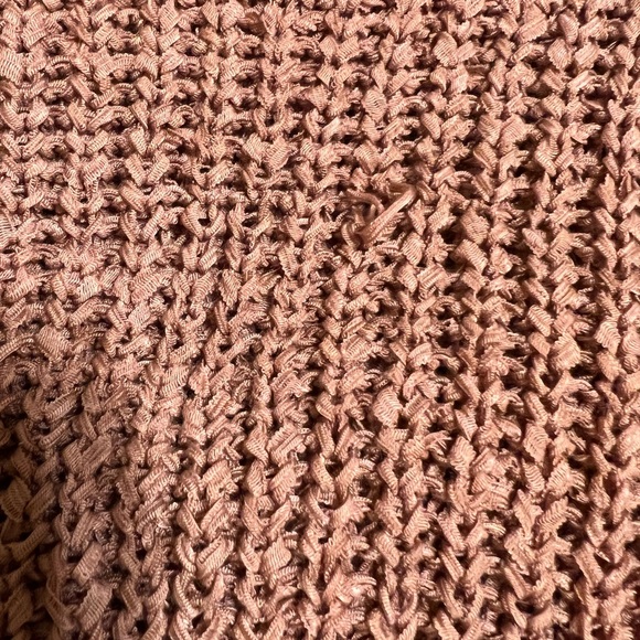 Peach Pink Cardigan Sweater, Size Small - Picture 5 of 6